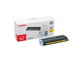 CANON CRG707Y, TONER CARTRIDGE FOR LBP-5000 (2.000 PGS, 5%), CR9421A004AA